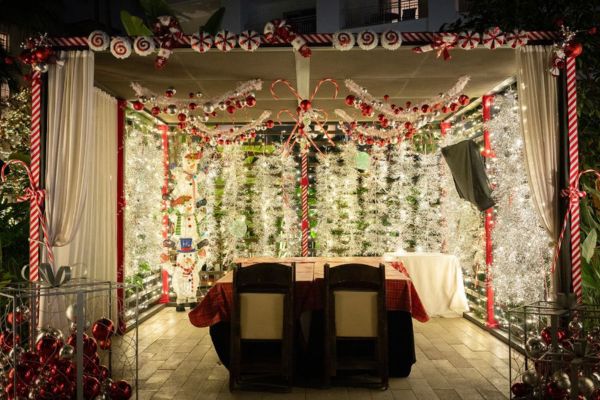 Holiday lighting and decor in San Diego
