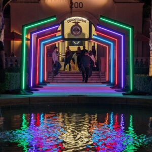 neon RGB wedding and event lighting in San Diego