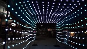 RGB light tunnel for Interactive Experiences