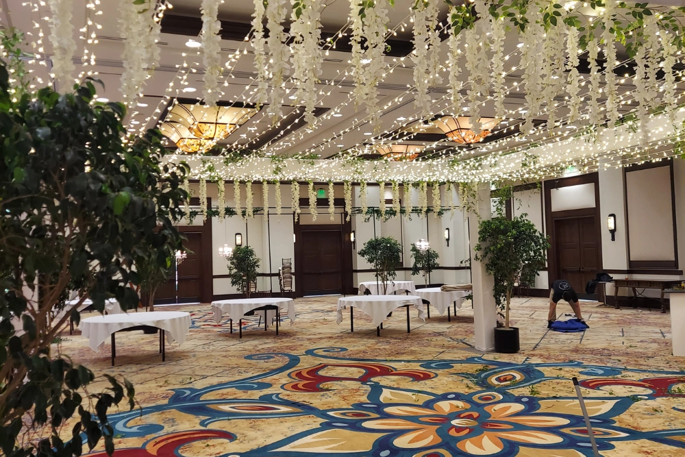 Rancho Bernardo Inn Wedding Lighting in San Diego